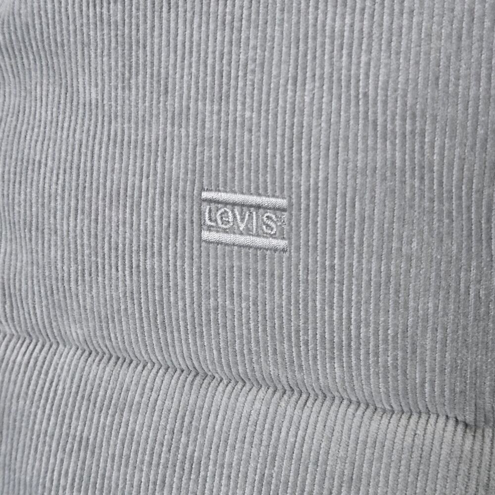 New Levi's Women's Corduroy Mint Green Stand Collar Puffer Zip up Jacket Medium - Picture 13 of 16